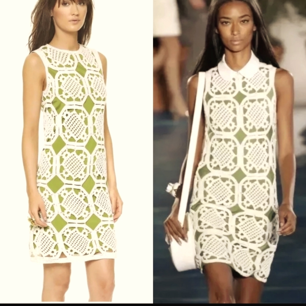 Rare Tory Burch Lexi Crochet Lace Resort Collection dress XS